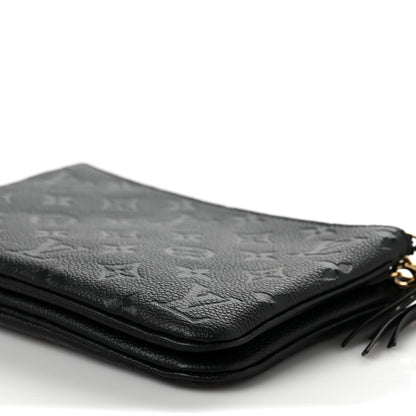 Louis Vuitton Empreinte Double Zip Pochette Black 9 of 9