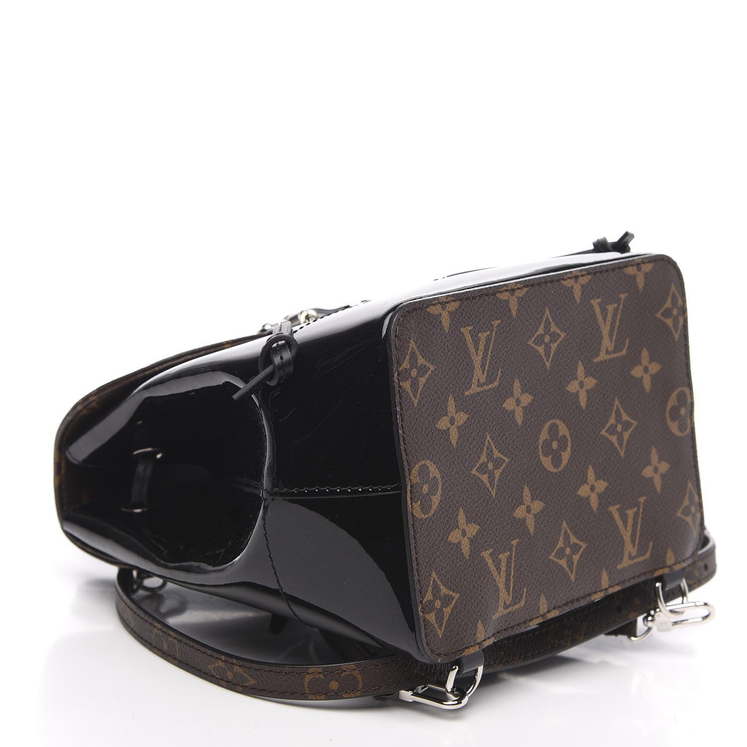 Louis Vuitton Patent Monogram Hot Springs Backpack Black 3 of 7
