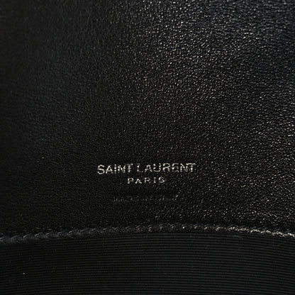 Saint Laurent Lambskin Chevron Quilted Medium Loulou Black 5 of 9