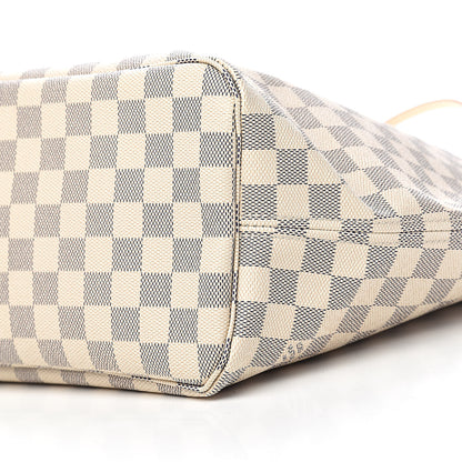 Louis Vuitton Damier Azur Neo Neverfull MM Rose Ballerine 10 of 11