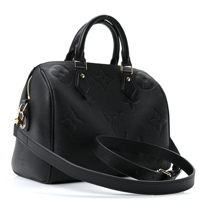 Louis Vuitton Empreinte Monogram Giant Speedy Bandouliere 25 Black 3 of 10