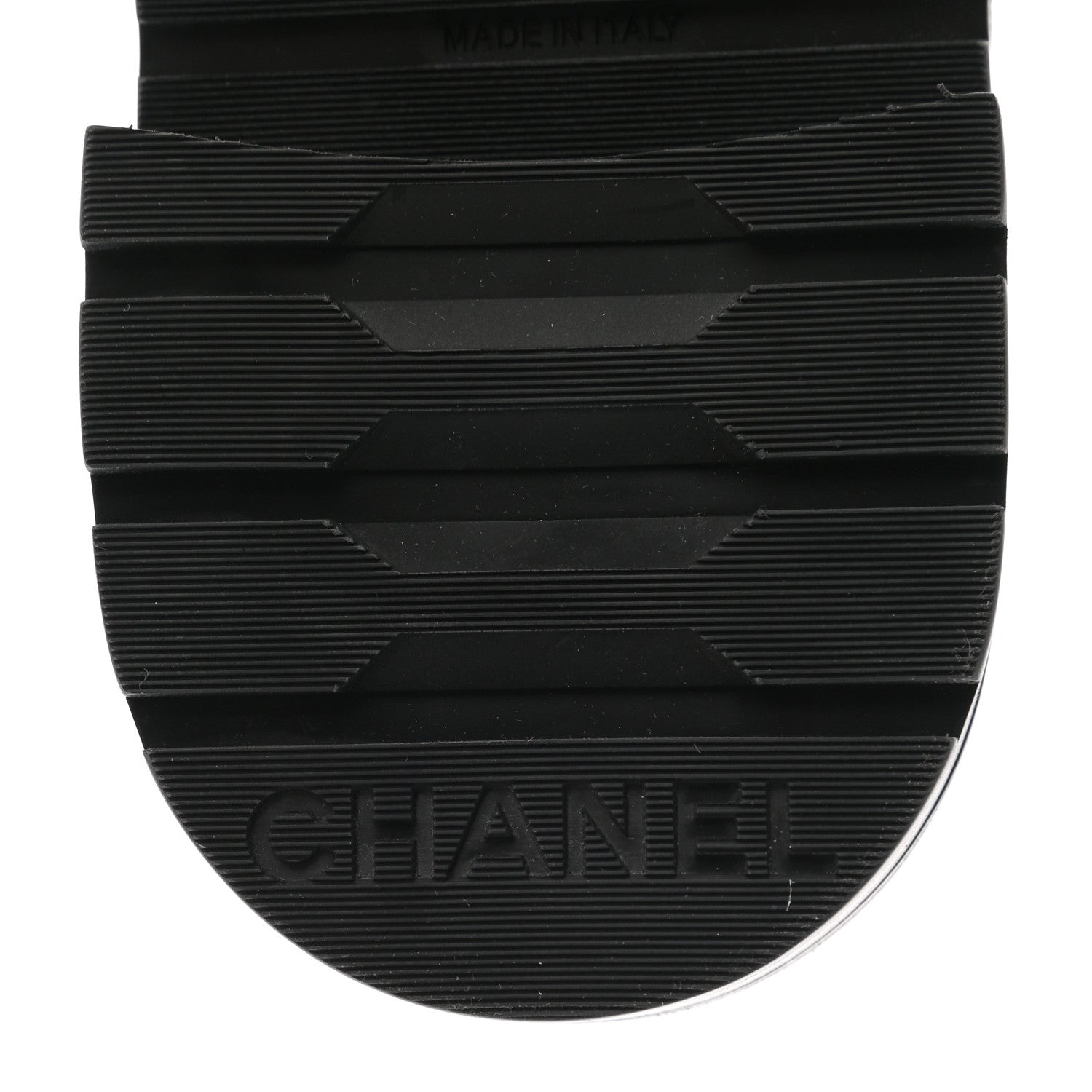 Chanel Shiny Lambskin Quilted Lace Up Combat Boots 38.5 Grey Black 9 of 11
