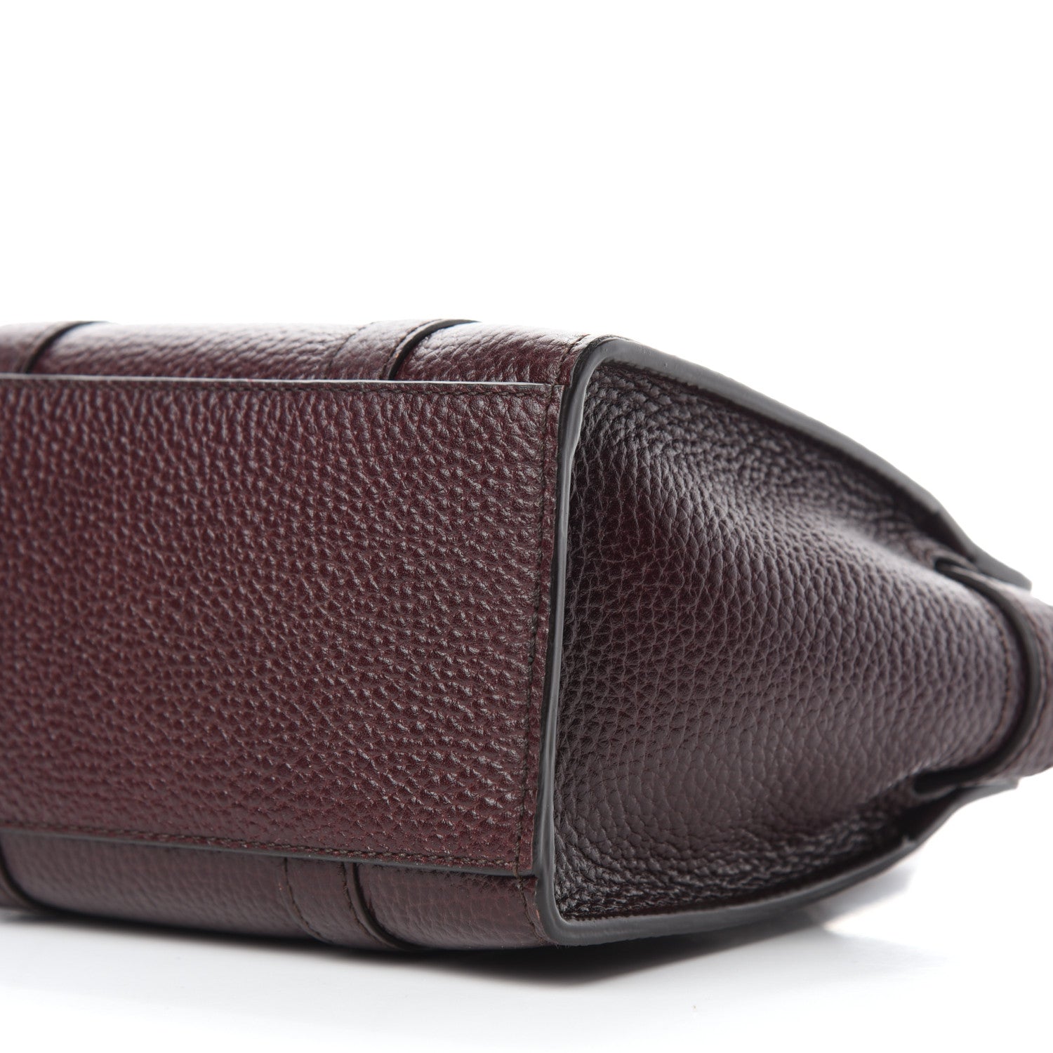 Mulberry Small Classic Grain Micro Bayswater Zip Tote Oxblood 7 of 9