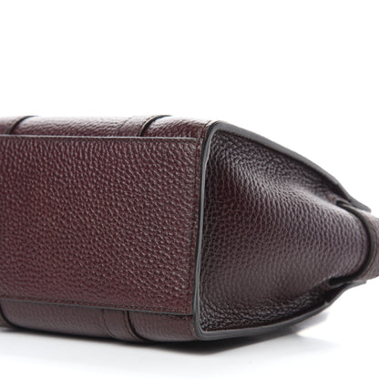 Mulberry Small Classic Grain Micro Bayswater Zip Tote Oxblood 7 of 9