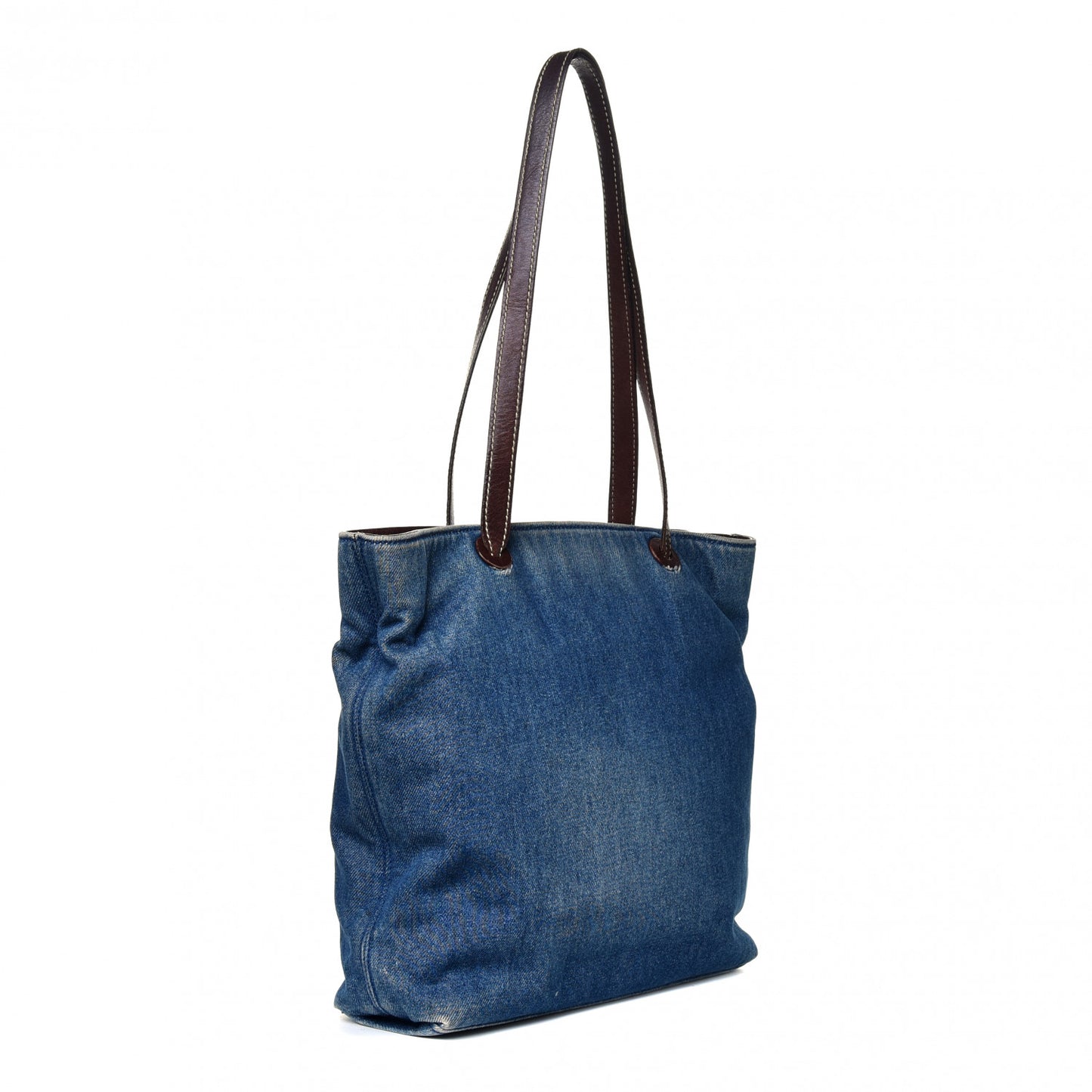 Denim Calfskin CC Tote