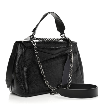 Givenchy Creased Patent Calfskin Medium ID Flap Black 3 of 10