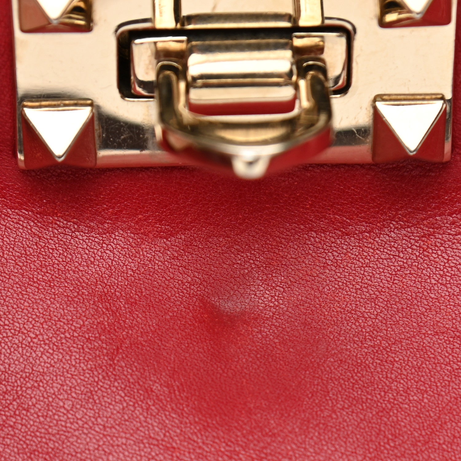 Valentino Garavani Vitello Colorblock Small Rockstud Tote Deep Rose Clover Grey Scarlet 14 of 16