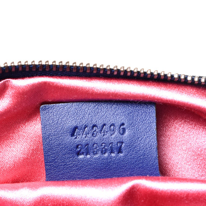 Gucci Velvet Matelasse Medium GG Marmont Shoulder Bag Cobalt Blue 7 of 9