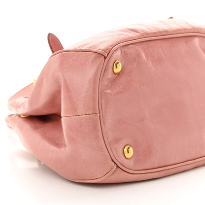 Miu Miu Vitello Shine Small Bow Shopping Tote Loto 10 of 13