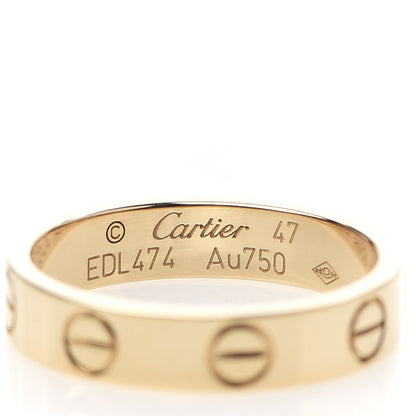 Cartier 18K Yellow Gold 3.5mm LOVE Wedding Band Ring 47 4 4 of 5