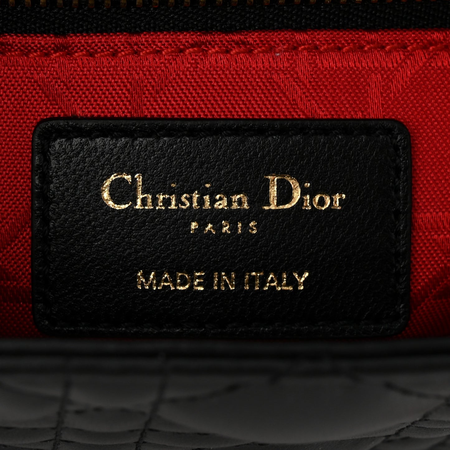Lambskin Cannage Small My ABCDior Lady Dior Black
