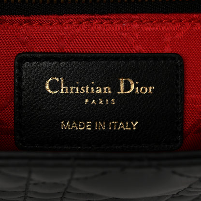 Christian Dior Lambskin Cannage Small My ABCDior Lady Dior Black 6 of 10