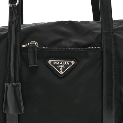 Prada Tessuto Nylon Saffiano Tote Black 8 of 10