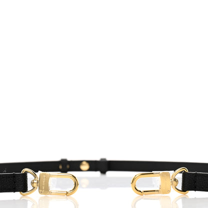 Louis Vuitton Calfskin 16mm Adjustable Shoulder Strap Black 3 of 3