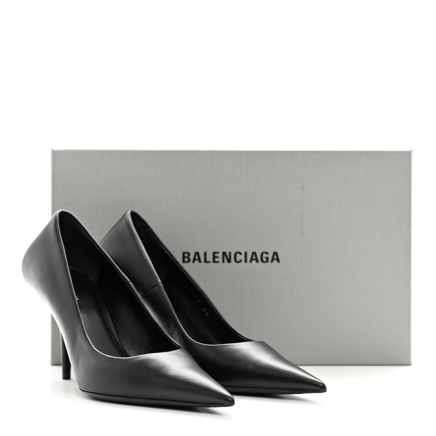 Balenciaga Nappa Square Knife 80mm Pumps 36 Black 9 of 9
