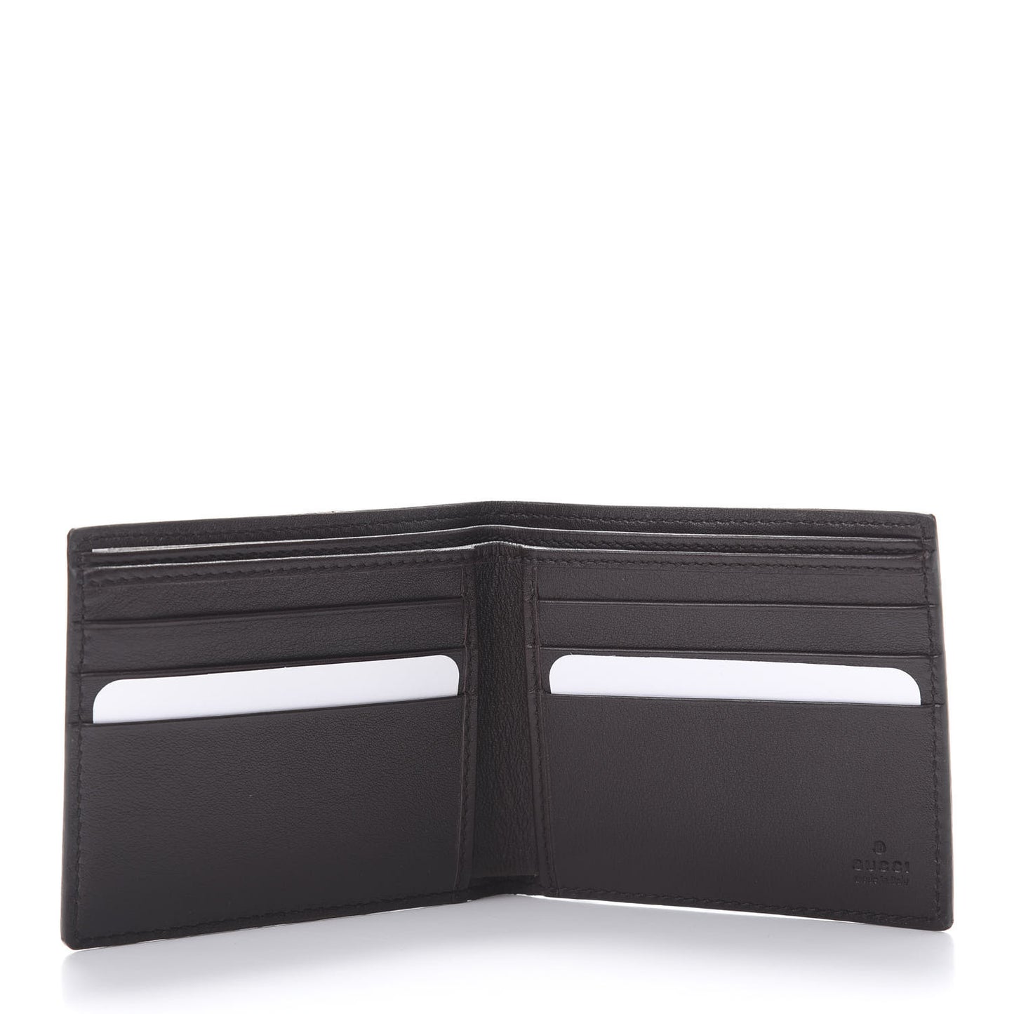 Guccissima Avel Bi-Fold Wallet Chocolate