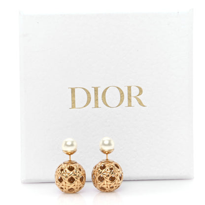 Christian Dior Pearl Mise En Dior Tribales Earrings Gold 4 of 4