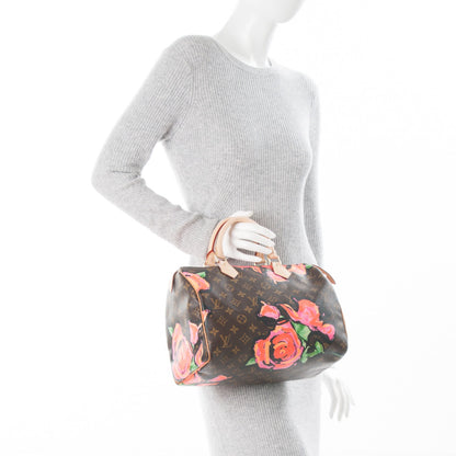 Louis Vuitton Monogram Roses Speedy 30 2 of 7