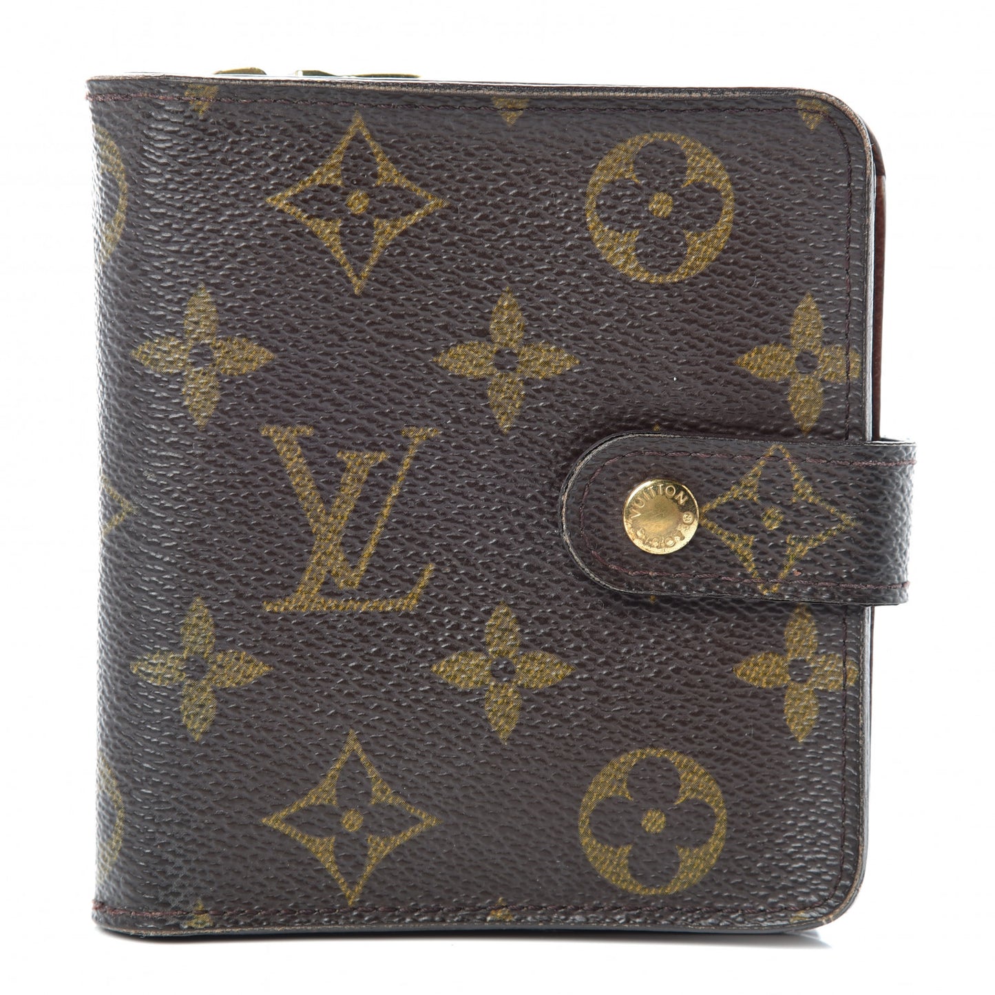 Monogram Compact Zippe Zipped Wallet