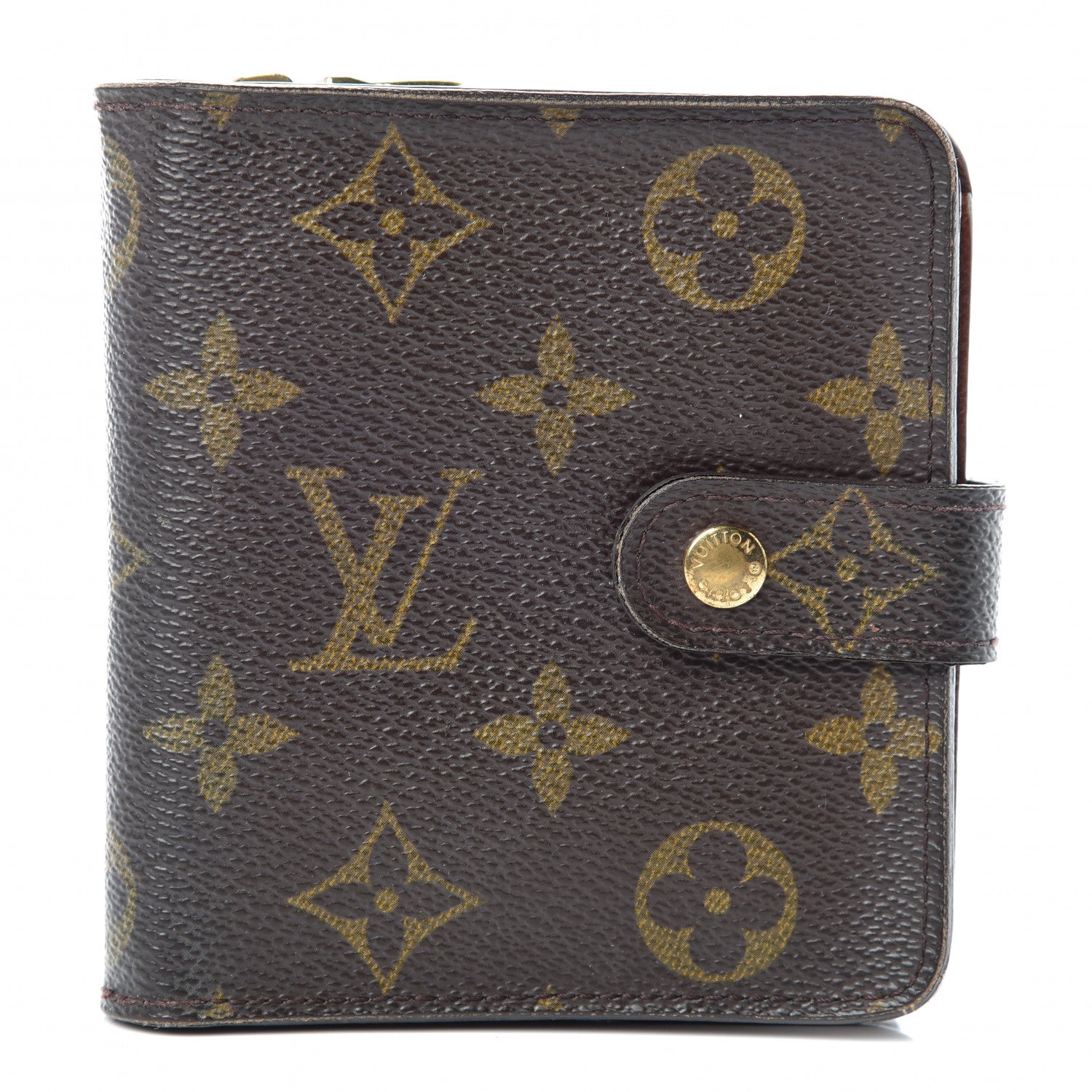 Louis Vuitton Monogram Compact Zippe Zipped Wallet 1 of 12
