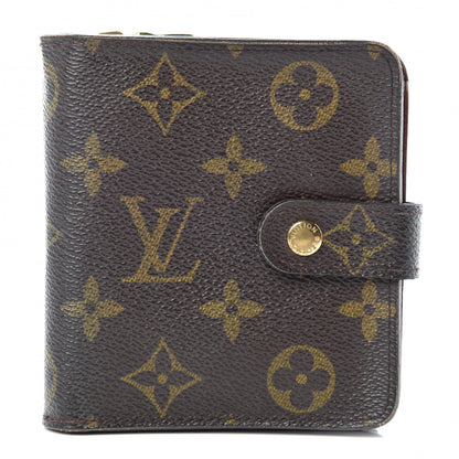 Louis Vuitton Monogram Compact Zippe Zipped Wallet 1 of 12