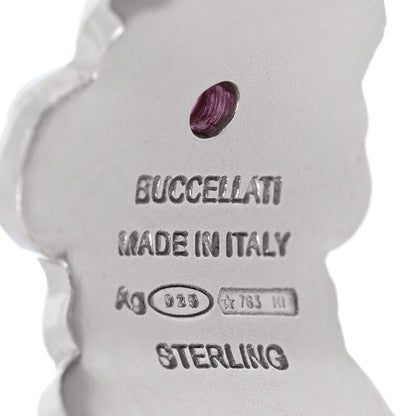 Buccellati Sterling Silver Gold Vermeil Pink Sapphire Blossoms Daisy Ring 54 6.75 4 of 5