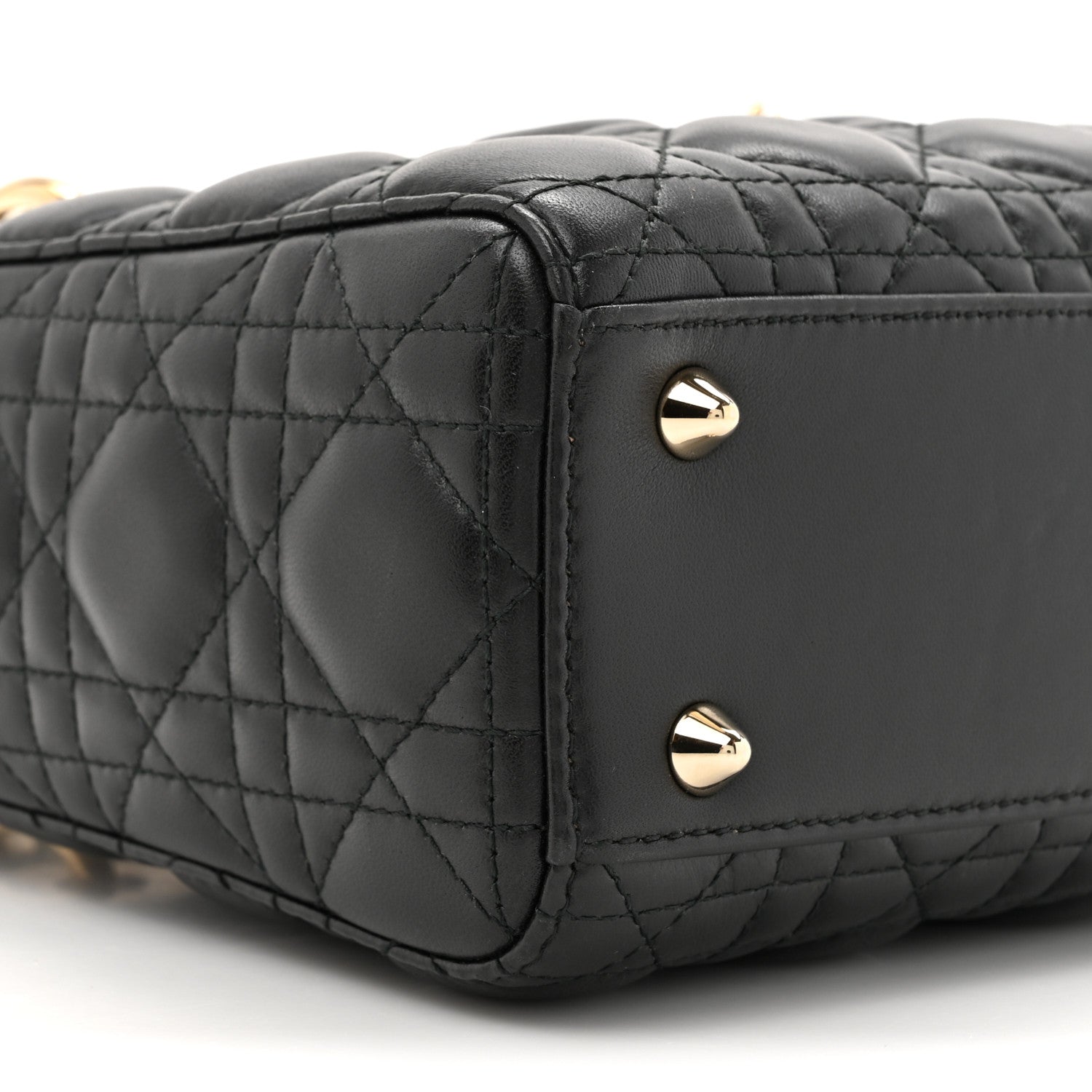 Christian Dior Lambskin Cannage Small Lucky Badges My Lady Dior Black 10 of 11