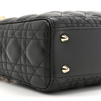 Christian Dior Lambskin Cannage Small Lucky Badges My Lady Dior Black 10 of 11