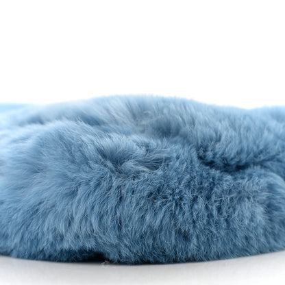 Miu Miu Rabbit Fur Crystal Flap Clutch Blue 10 of 11