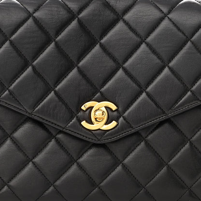 Chanel Lambskin Quilted CC Flap Shoulder Bag Black 7 of 10