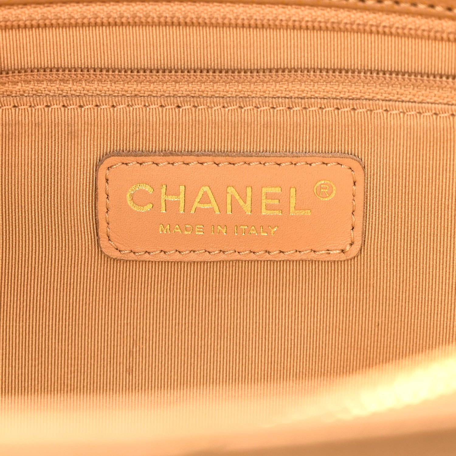 Chanel Caviar Quilted Grand Shopping Tote GST Dark Beige 6 of 10