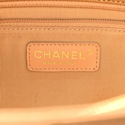 Chanel Caviar Quilted Grand Shopping Tote GST Dark Beige 6 of 10