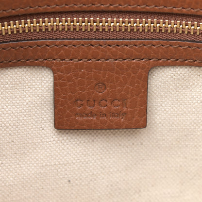 Gucci New Denim GG Monogram Dollar Calfskin Medium Jackie 1961 Tote Blue Tea Cuir Epilog 8 of 10