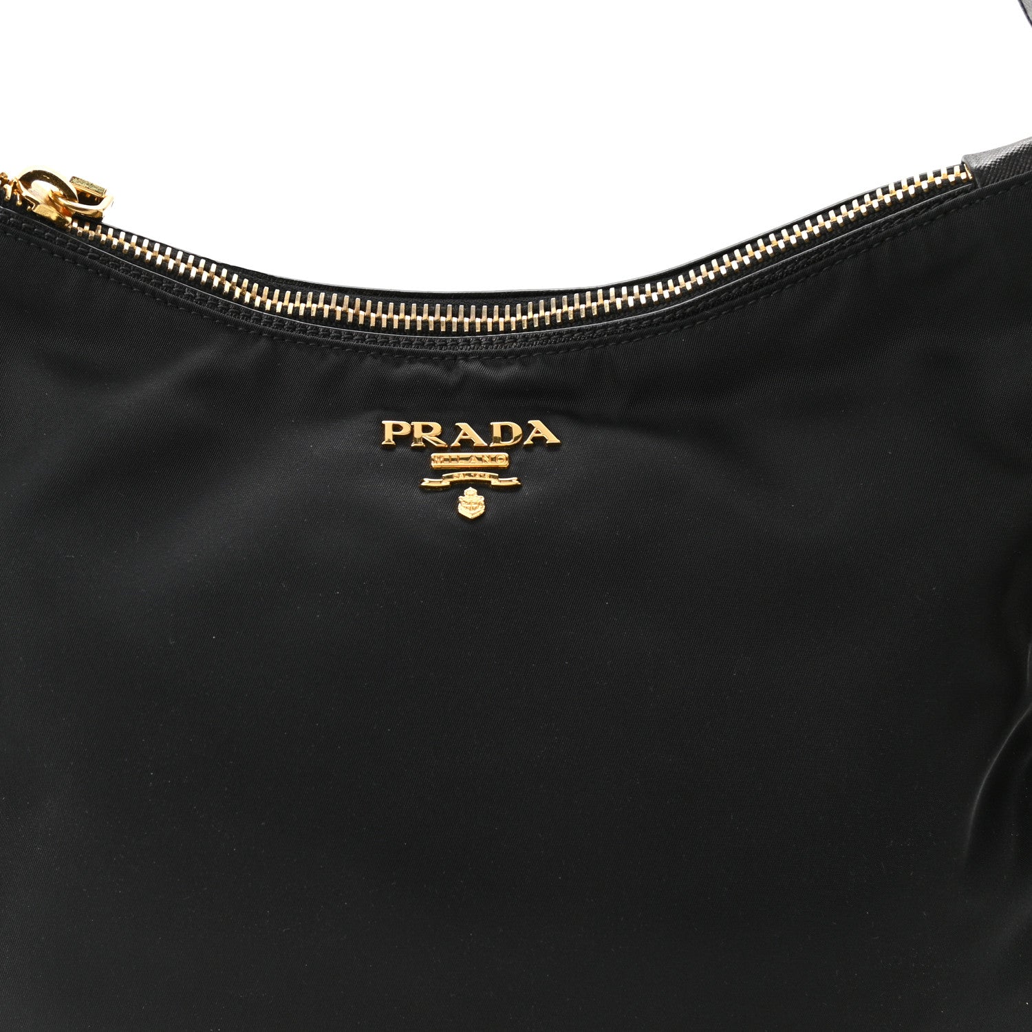 Prada Tessuto Nylon Saffiano Hobo 8 of 10