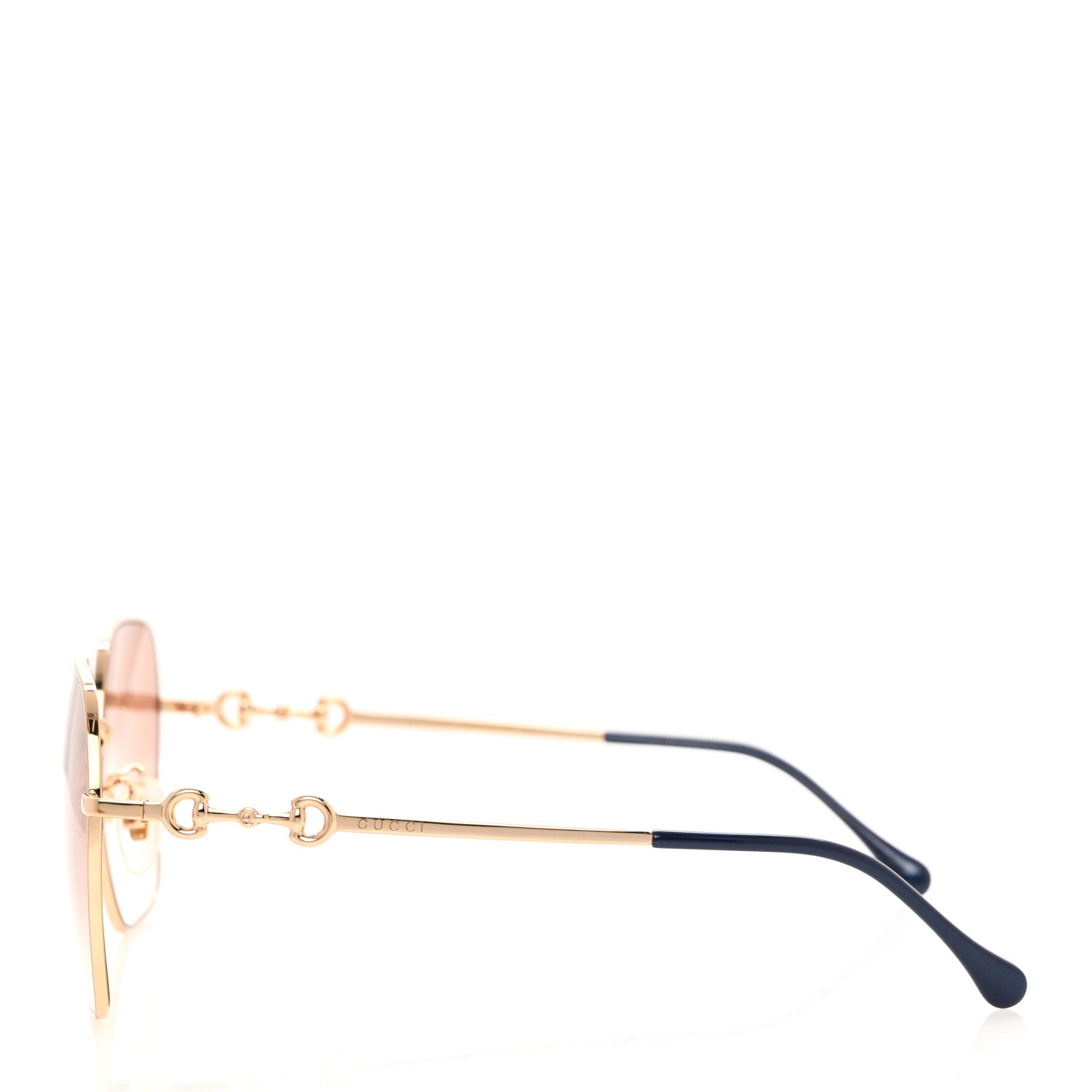 Gucci Metal Horsebit Square Sunglasses GG0882SA Gold 3 of 7