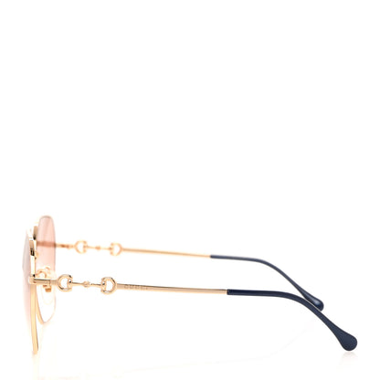 Gucci Metal Horsebit Square Sunglasses GG0882SA Gold 3 of 7