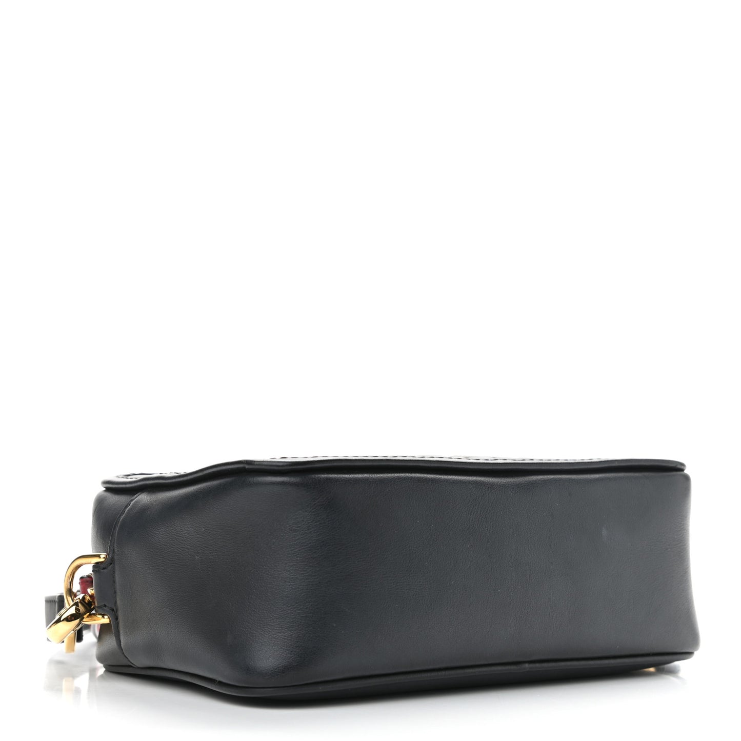 Vitello Century Bi-Color FF 1974 Embossed Mini Camera Case Maya Black