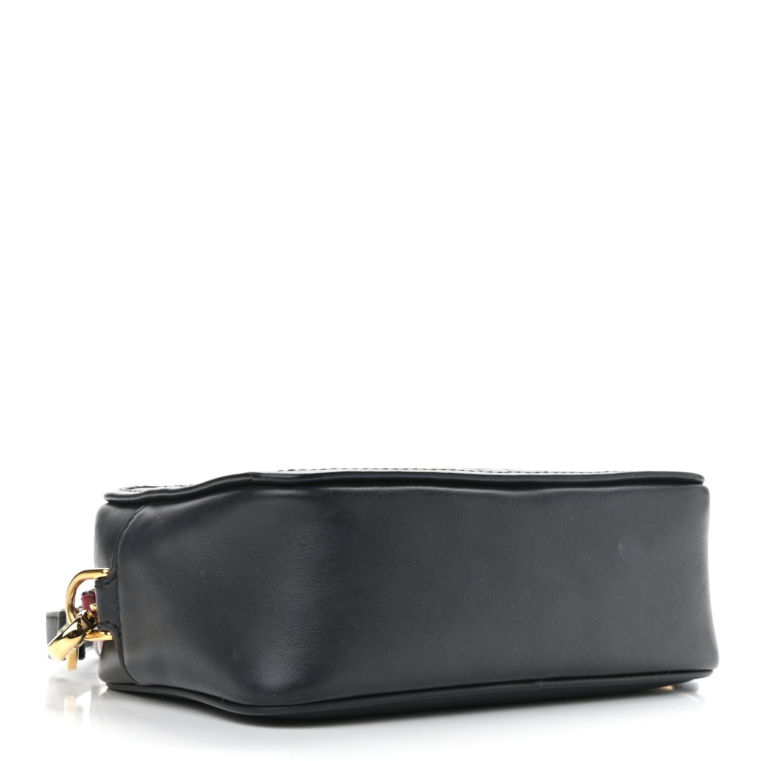 Fendi Vitello Century Bi-Color FF 1974 Embossed Mini Camera Case Maya Black 3 of 10