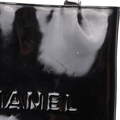 Chanel Patent Logo Shoulder Bag Black 19 of 21