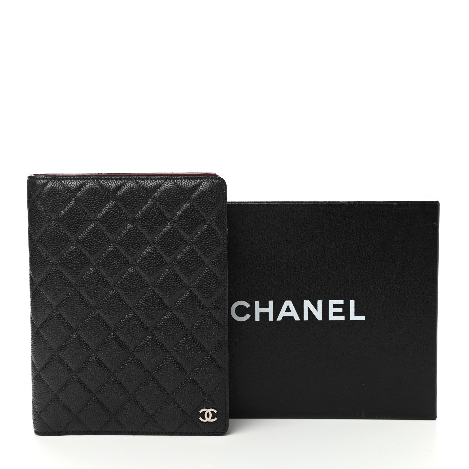 Chanel Caviar Quilted Large Agenda Cover Black 8 of 8