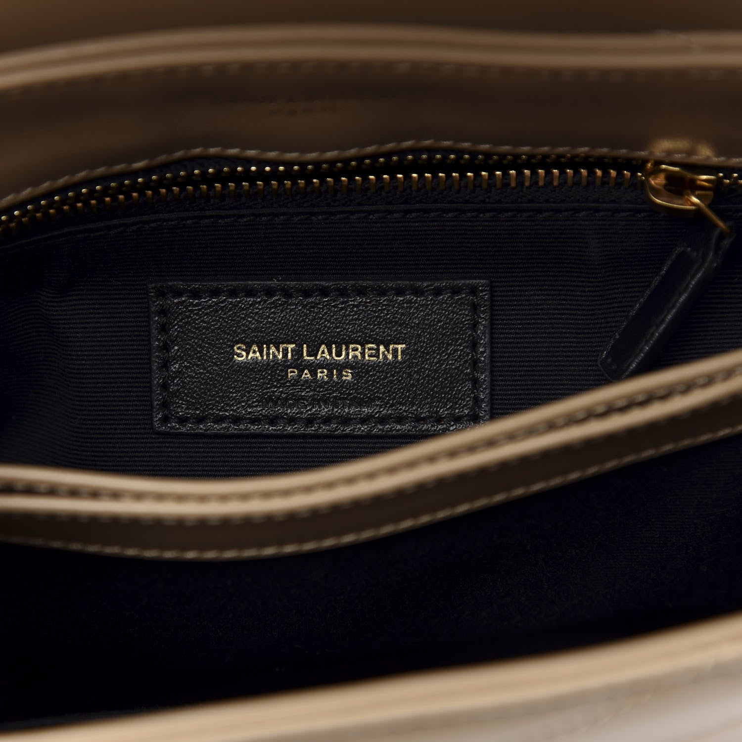 Saint Laurent Calfskin Y Quilted Monogram Toy Loulou Crossbody Bag Latte 8 of 12