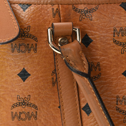 MCM Visetos Shoulder Bag Cognac 12 of 16