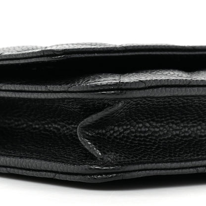 Chanel Caviar Quilted Wallet on Chain WOC Black 11 of 12