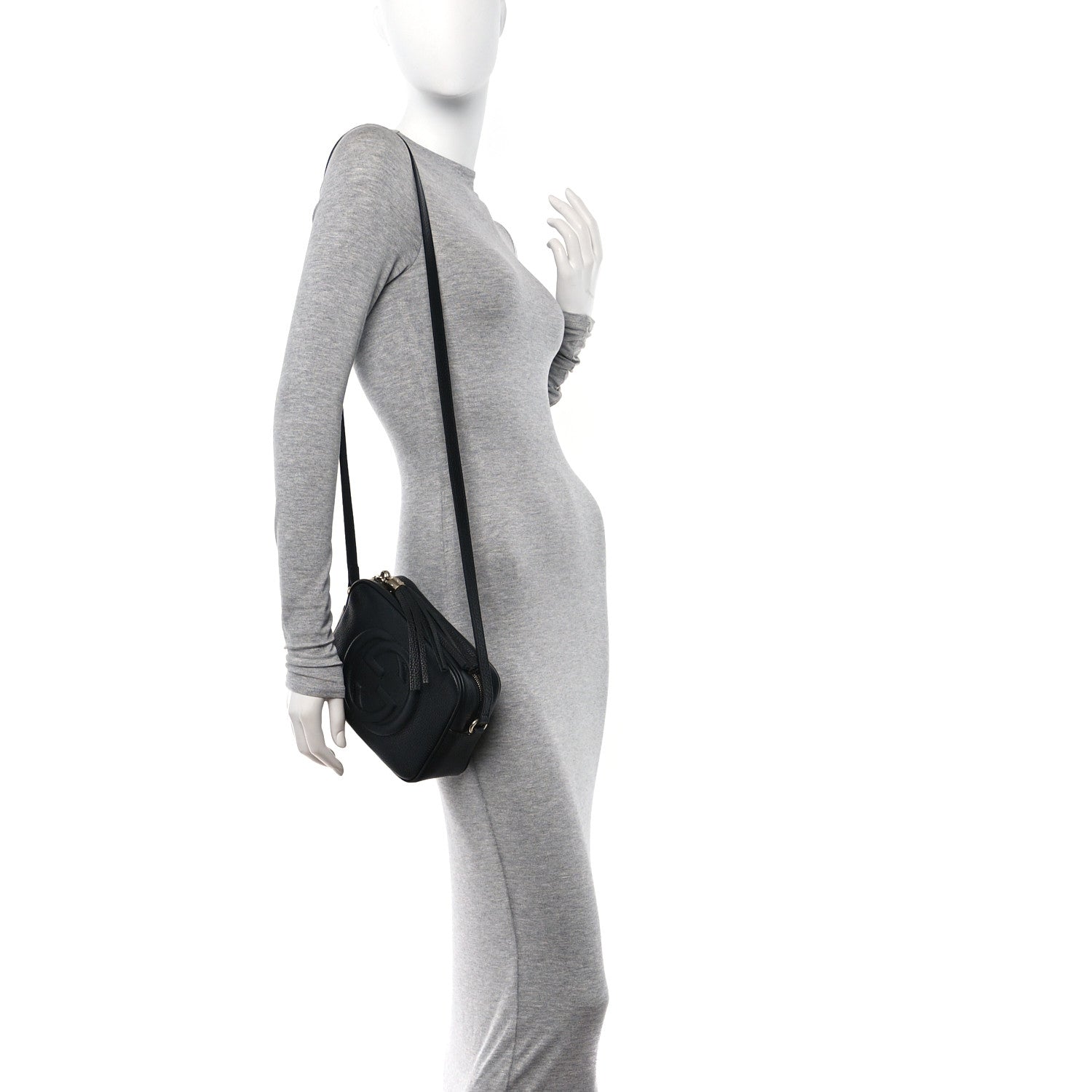 Gucci Pebbled Calfskin Small Soho Disco Bag Black 2 of 14