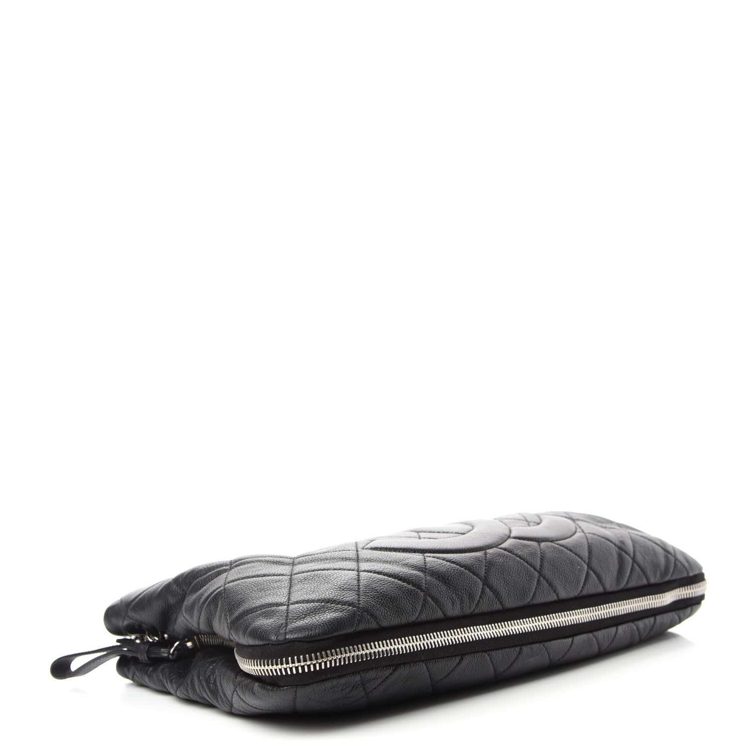 Chanel Caviar Quilted Expandable Zip Shoulder Bag Black 4 of 13