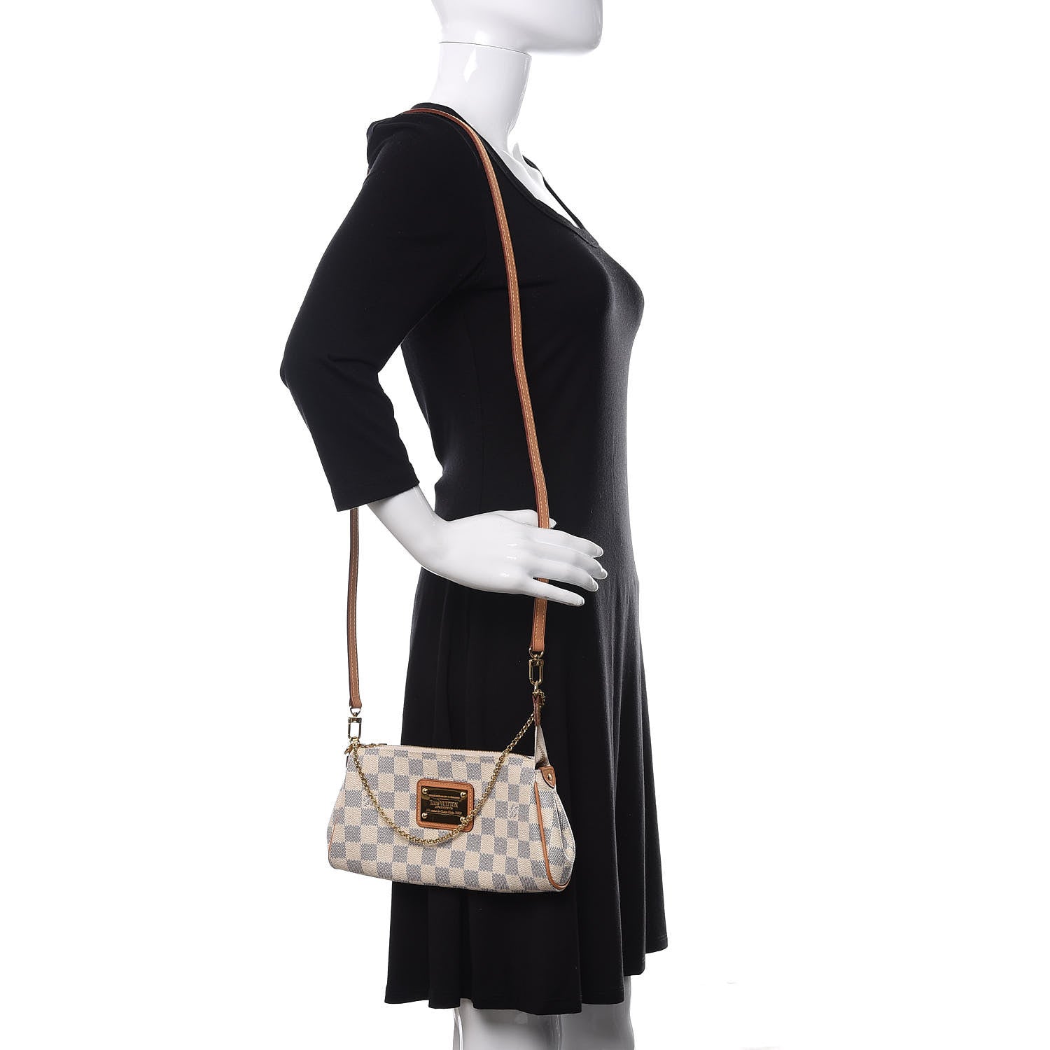 Louis Vuitton Damier Azur Eva Clutch 2 of 10