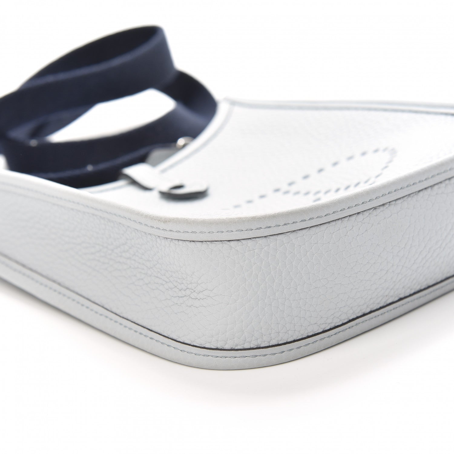Hermes Taurillon Clemence Amazone Evelyne TPM Bleu Pale Indigo 8 of 10