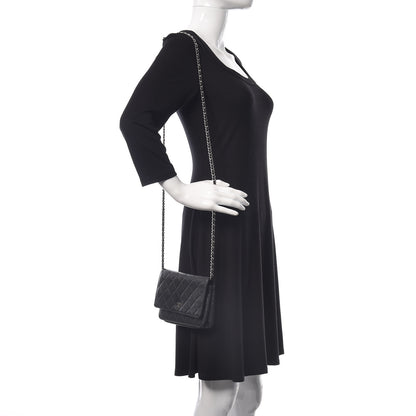 Chanel Caviar Quilted Wallet On Chain WOC Black 2 of 17