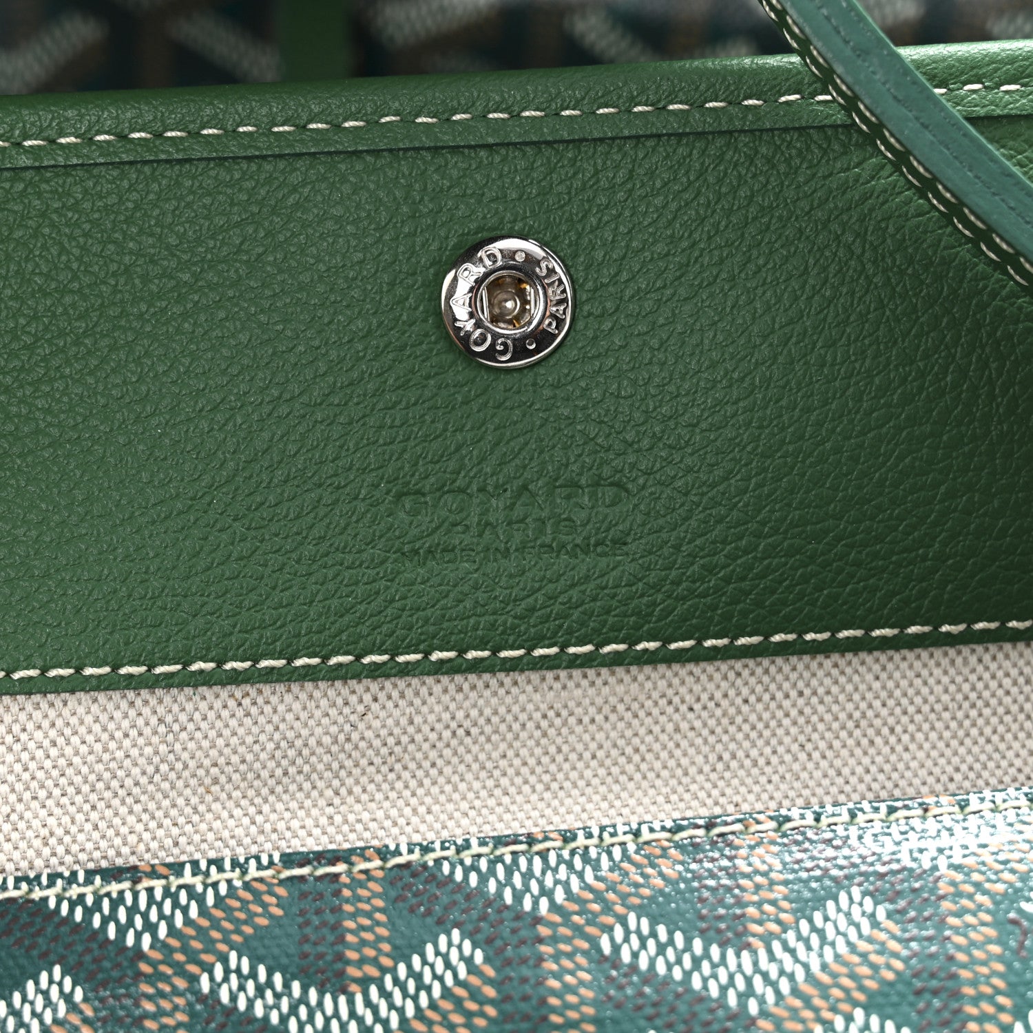 Goyard Goyardine Saint Louis GM Green 7 of 13