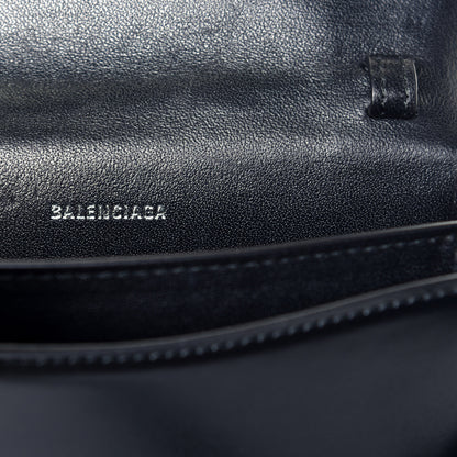 Balenciaga Shiny Box Calfskin Monochrome XS Sharp Belt Bag Black 6 of 8